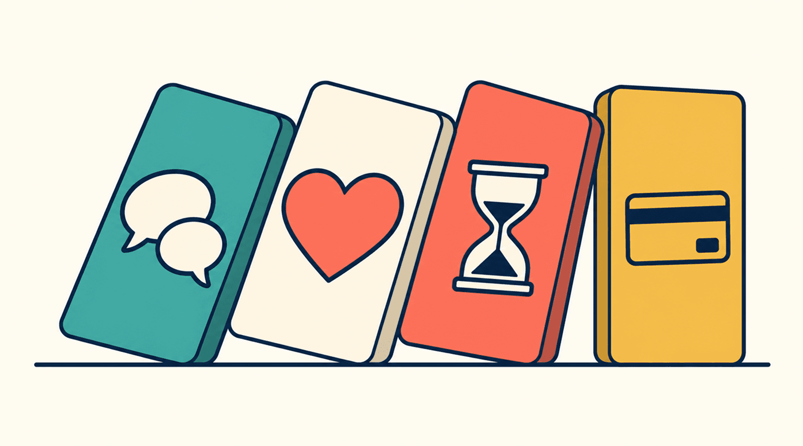 Person reflecting on online relationship communication patterns